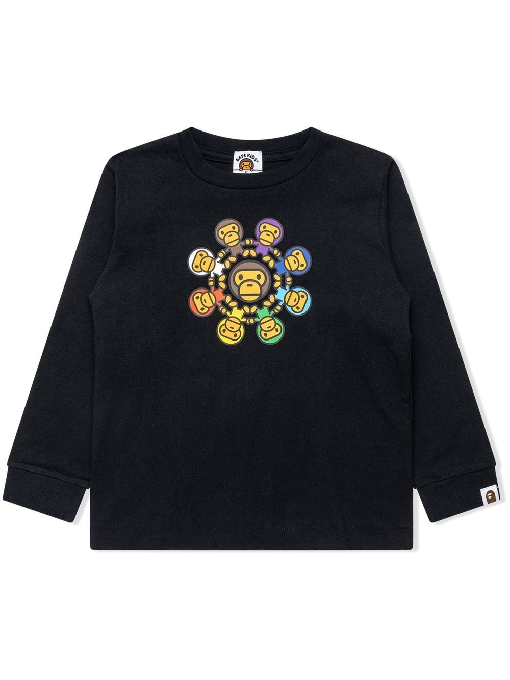 A BATHING APE® Milo Circus long-sleeve T-shirt - Black von A BATHING APE®