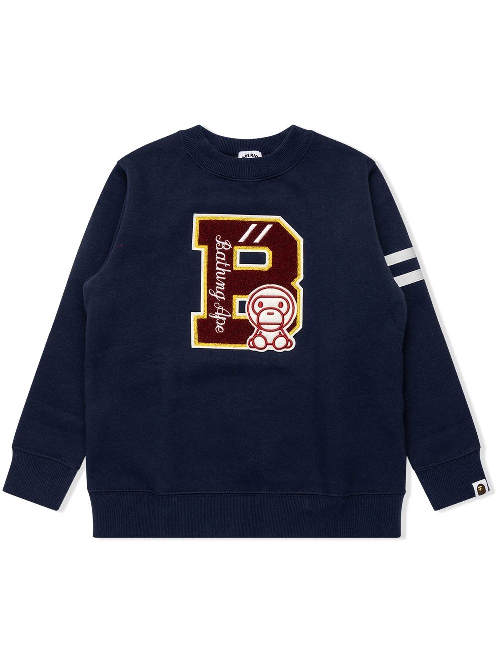 A BATHING APE® Milo College crew-neck sweatshirt - Blue von A BATHING APE®