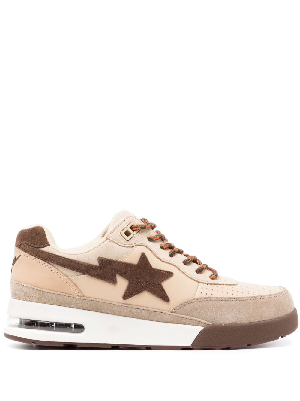 A BATHING APE® Road STA #1 leather sneakers - Brown von A BATHING APE®