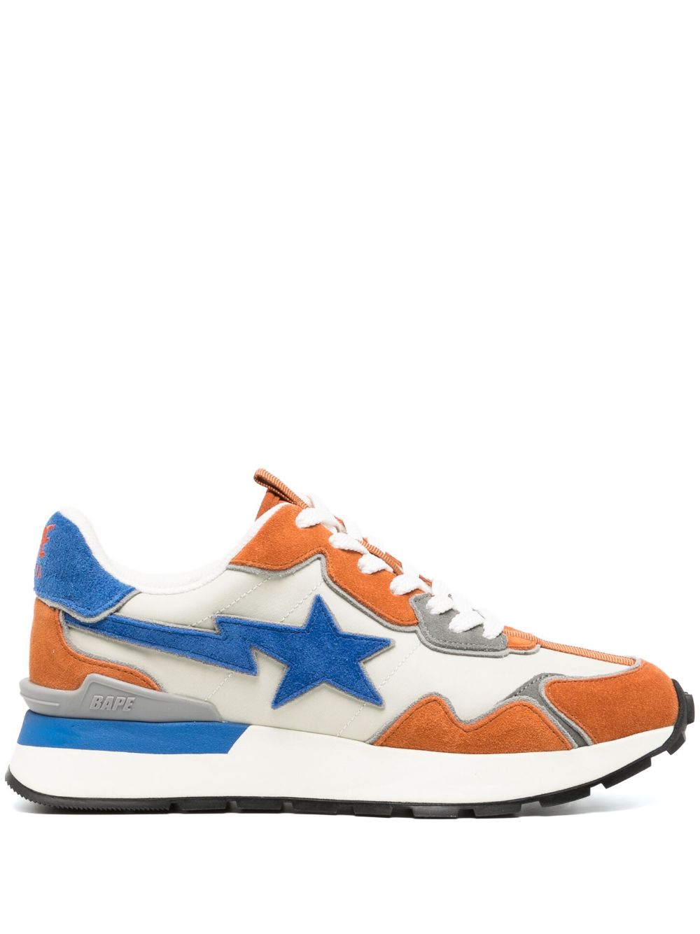 A BATHING APE® Road Sta Express leather sneakers - Orange von A BATHING APE®