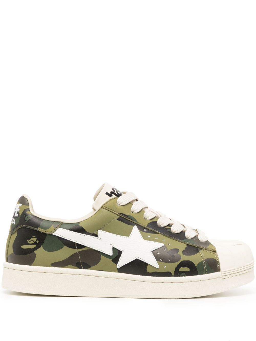 A BATHING APE® Skull STA 1st leather sneakers - Green von A BATHING APE®