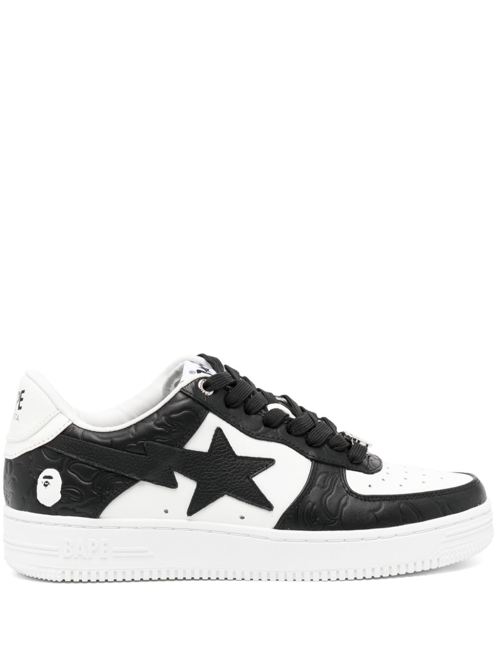 A BATHING APE® Sta leather sneakers - White von A BATHING APE®