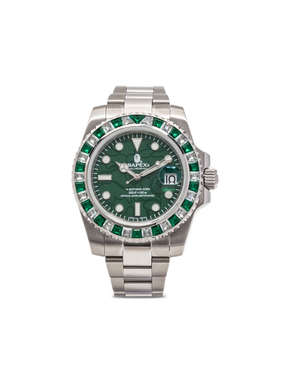 A BATHING APE® Type 1 Bapex watch - Silver von A BATHING APE®