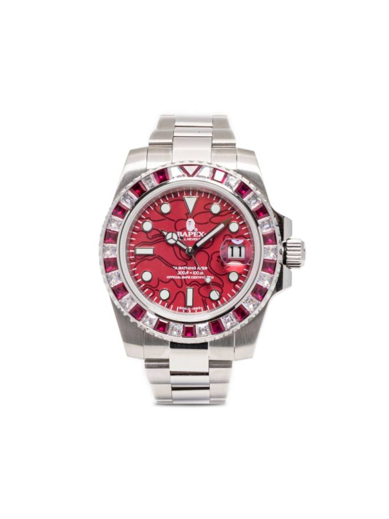 A BATHING APE® Type 1 Bapex watch - Silver von A BATHING APE®