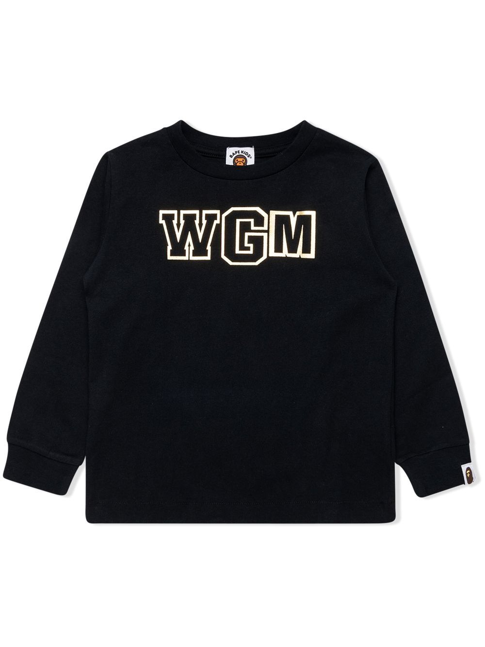 A BATHING APE® WGM Shark long-sleeve T-shirt - Black von A BATHING APE®