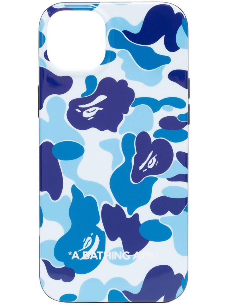 A BATHING APE® abstract-print iPhone 14 Plus case - Blue von A BATHING APE®