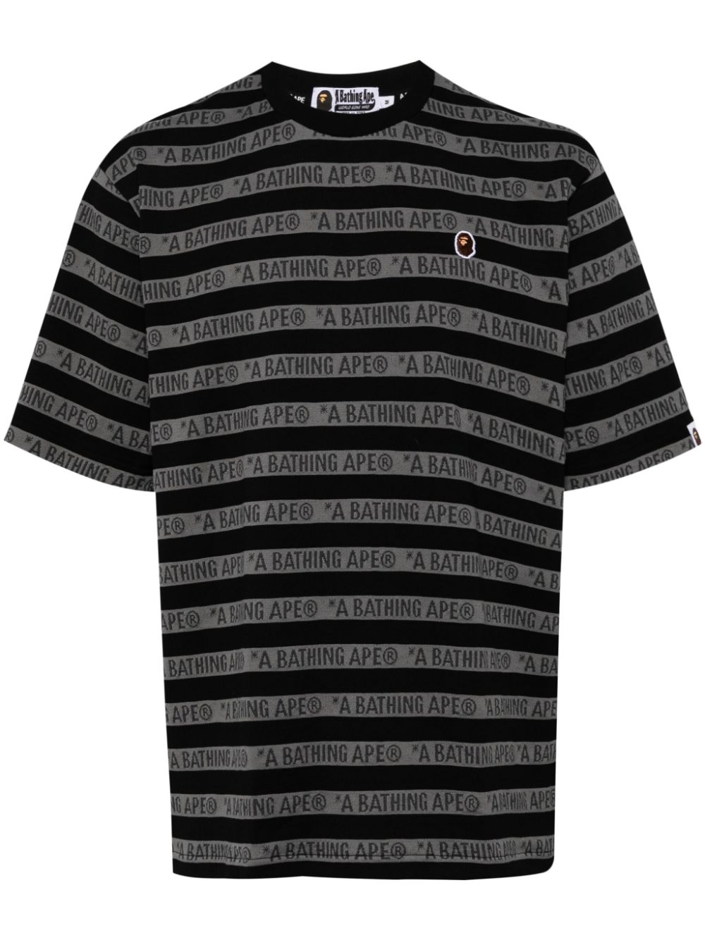 A BATHING APE® all-over logo-print cotton T-shirt - Black von A BATHING APE®