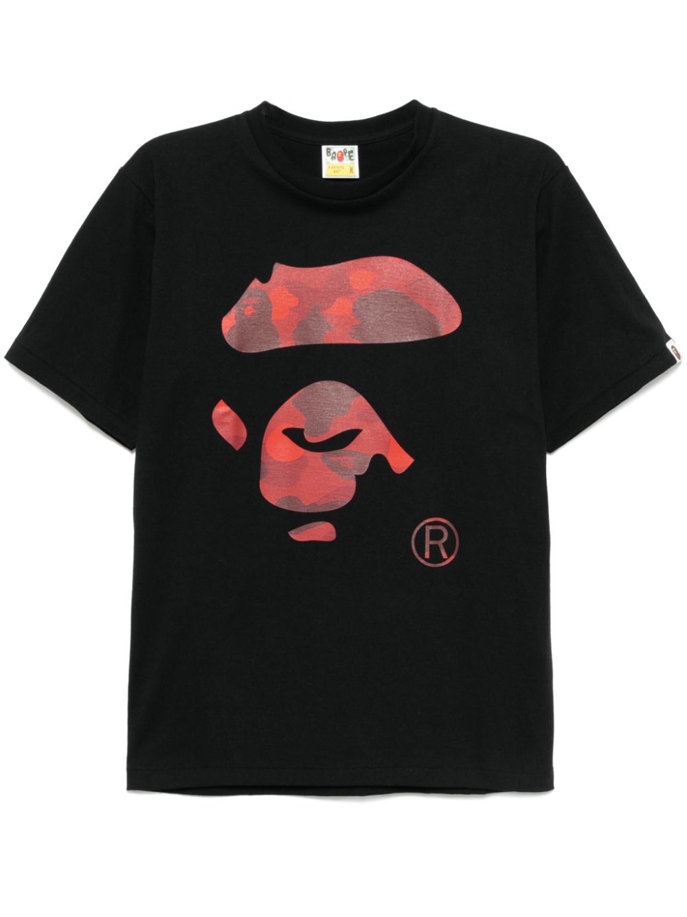 A BATHING APE® camo-ape face T-shirt - Black von A BATHING APE®