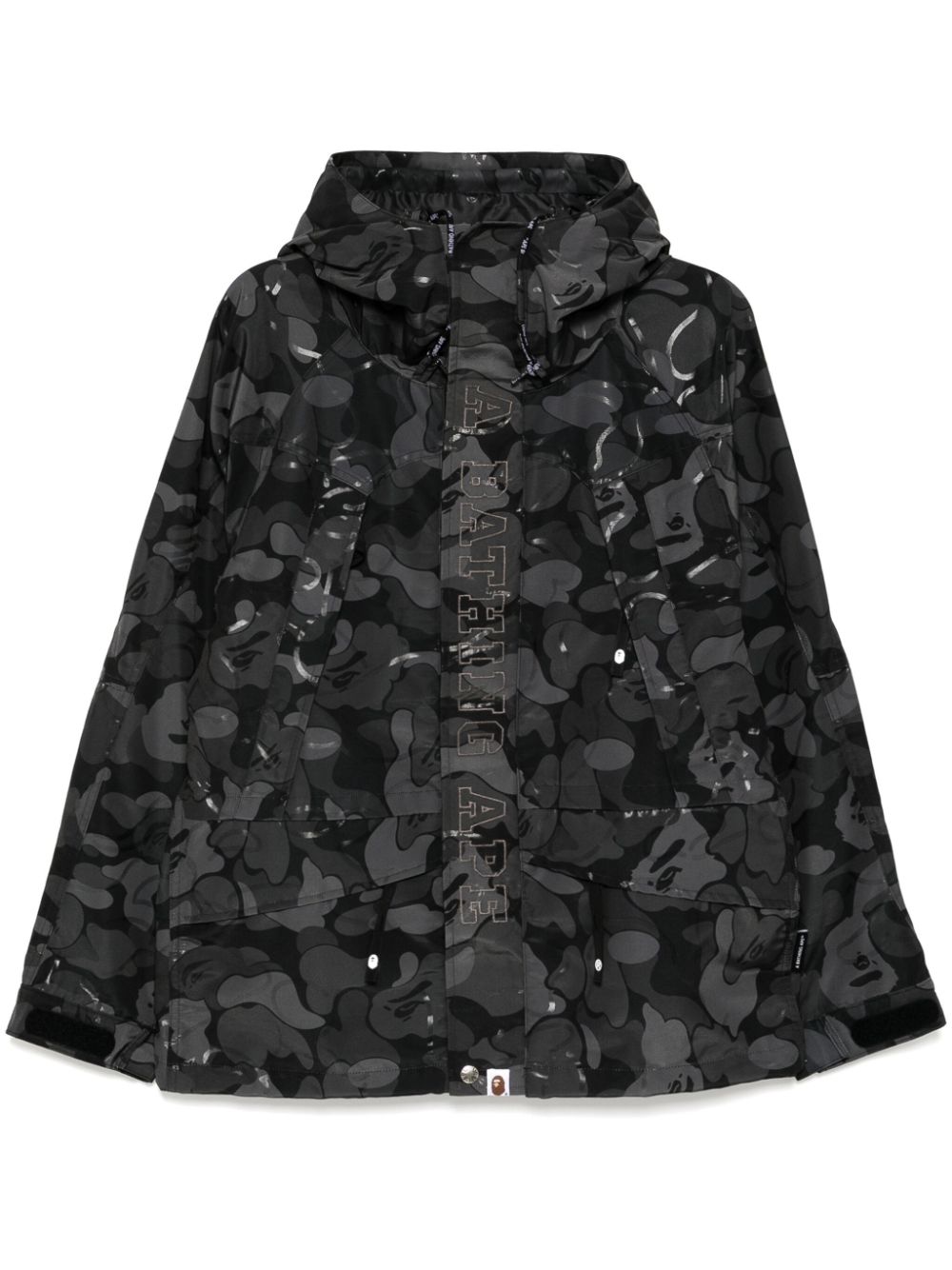 A BATHING APE® camouflage print sport jacket - Black von A BATHING APE®