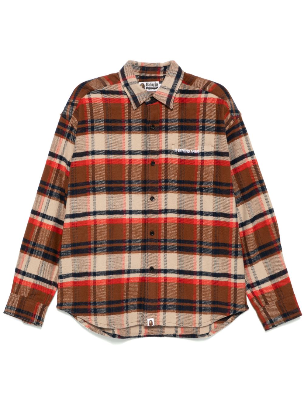 A BATHING APE® check flannel shirt - Brown von A BATHING APE®