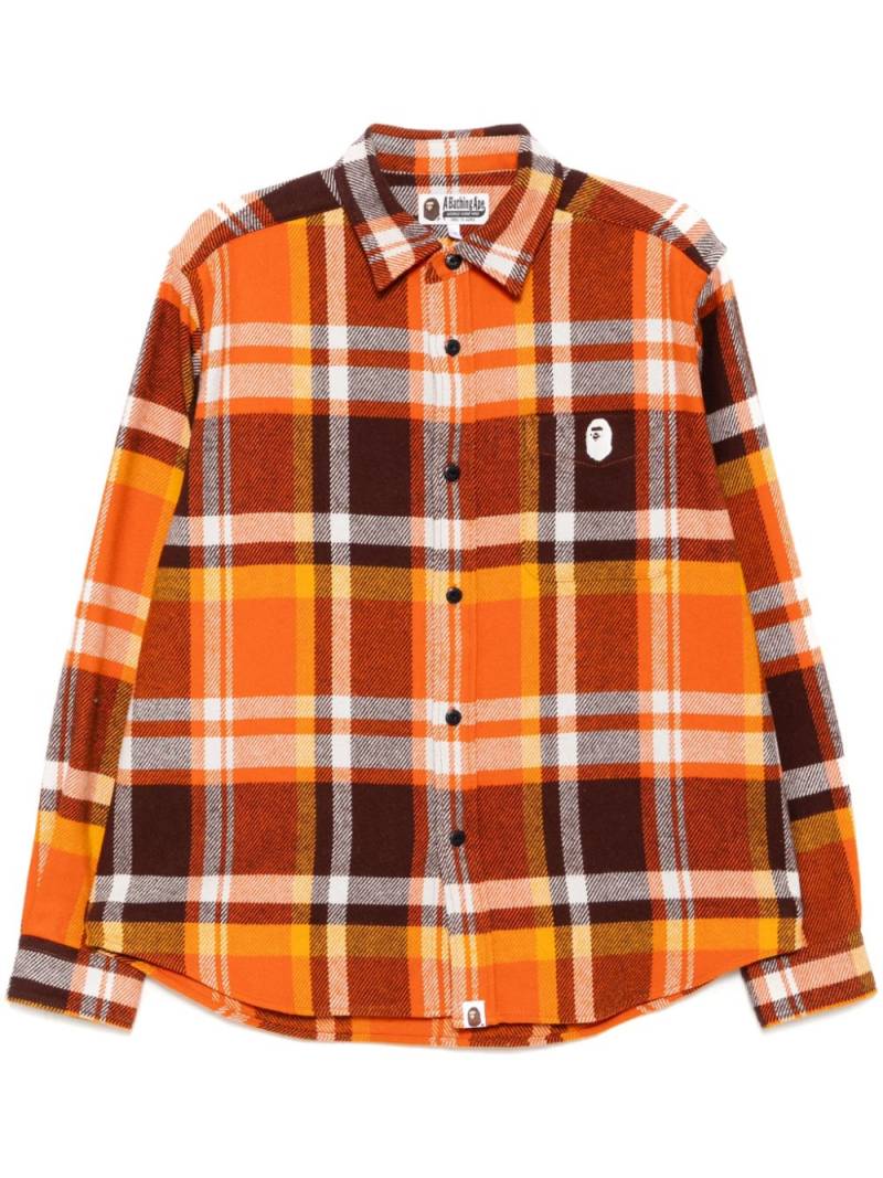 A BATHING APE® checked shirt - Orange von A BATHING APE®