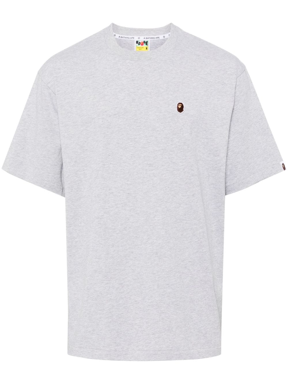 A BATHING APE® embroidered-logo cotton T-shirt - Grey von A BATHING APE®