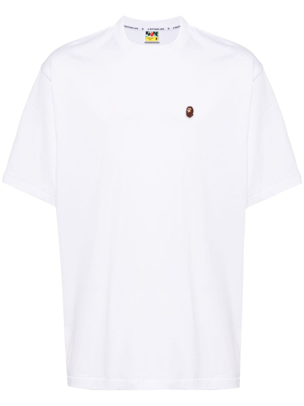 A BATHING APE® embroidered-logo cotton T-shirt - White von A BATHING APE®