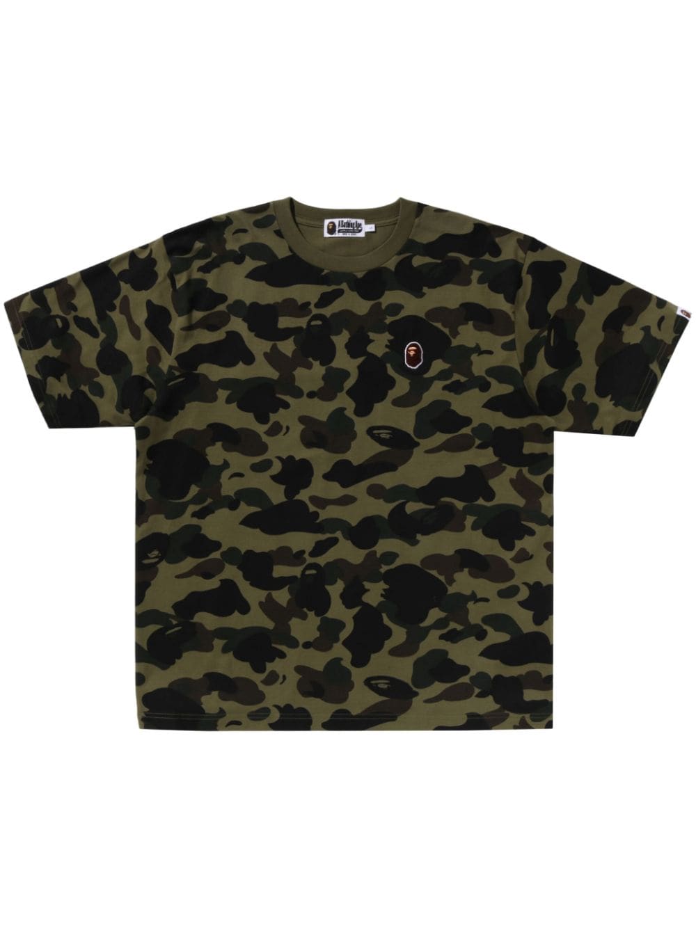 A BATHING APE® embroidered-logo cotton t-shirt - Green von A BATHING APE®