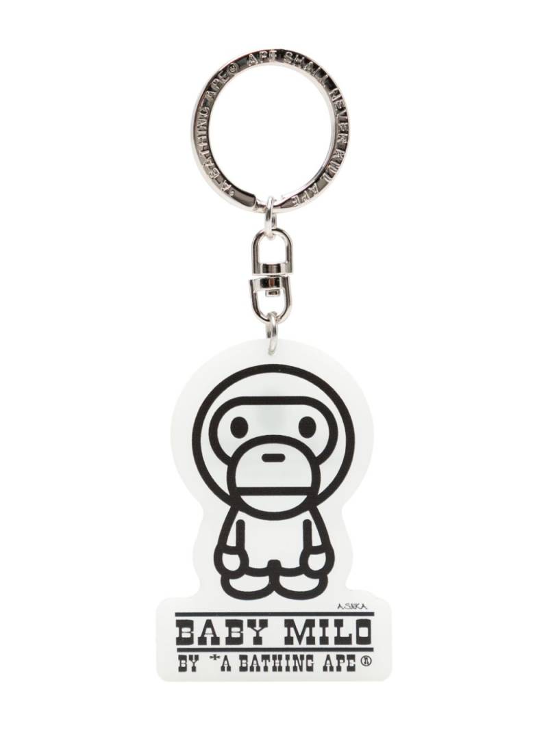 A BATHING APE® glow-in-the-dark baby milo keychain - White von A BATHING APE®