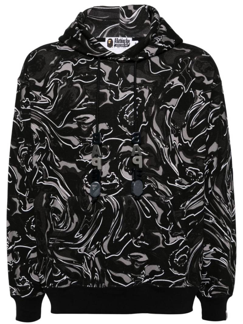 A BATHING APE® graphic print hoodie - Black von A BATHING APE®