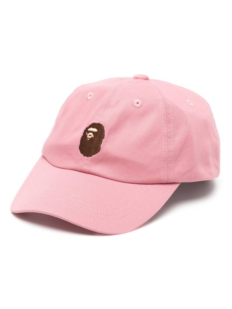 A BATHING APE® logo-embroidered cotton cap - Pink von A BATHING APE®