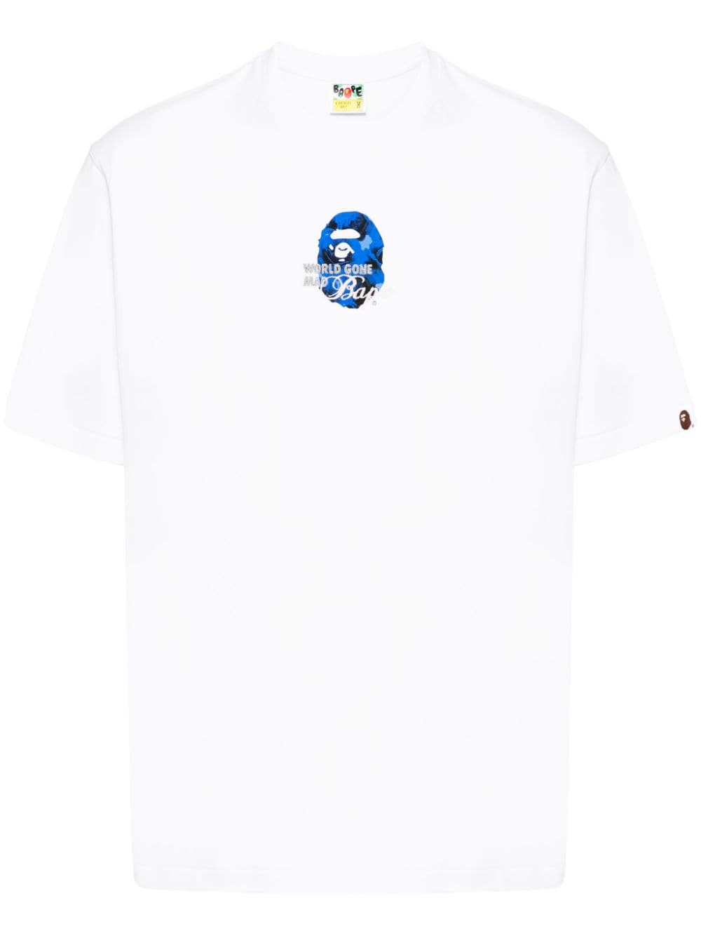 A BATHING APE® logo-embroidered t-shirt - White von A BATHING APE®