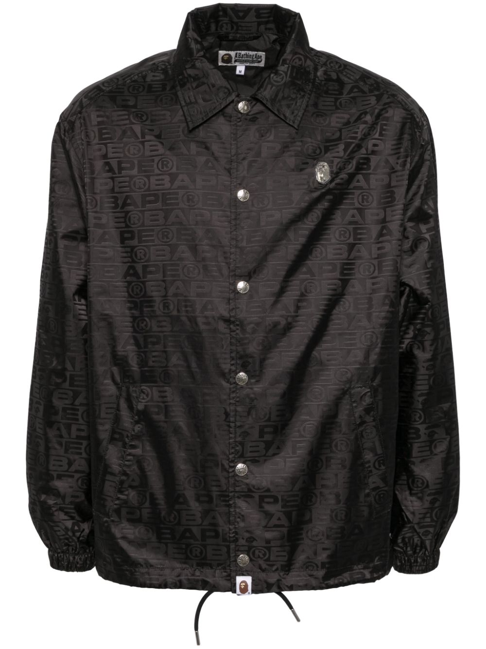 A BATHING APE® logo-monogram shirt jacket - Black von A BATHING APE®