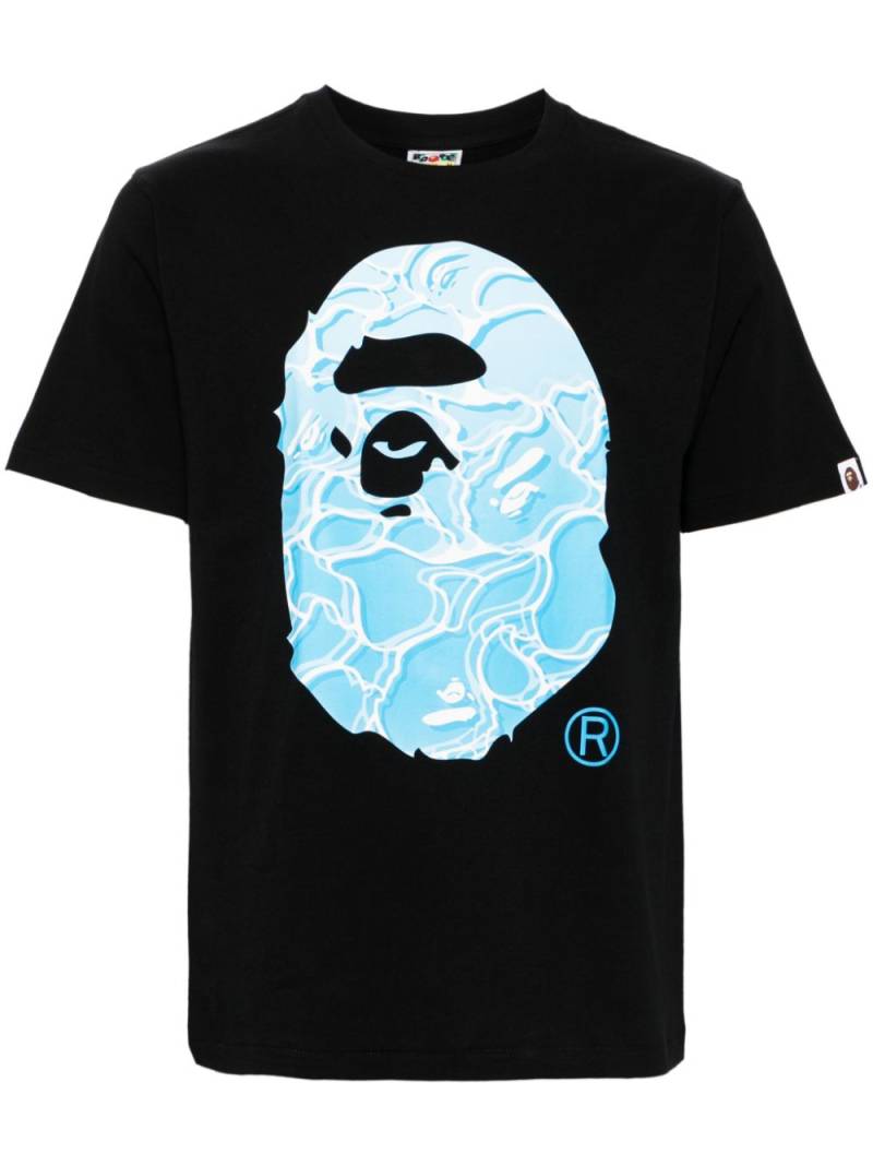 A BATHING APE® logo print T-shirt - Black von A BATHING APE®