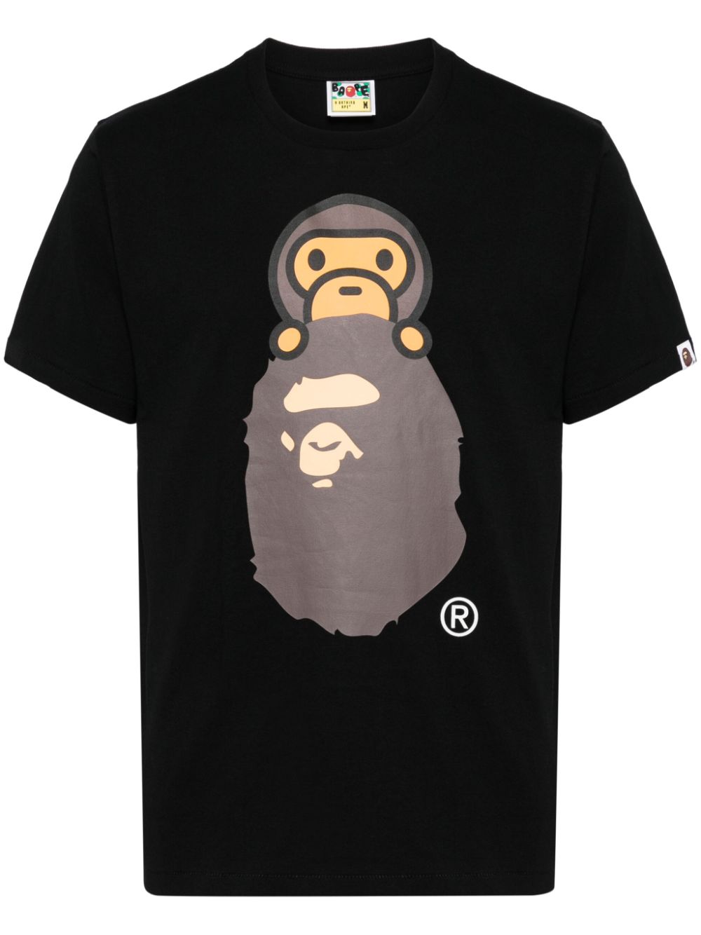 A BATHING APE® logo print T-shirt - Black von A BATHING APE®