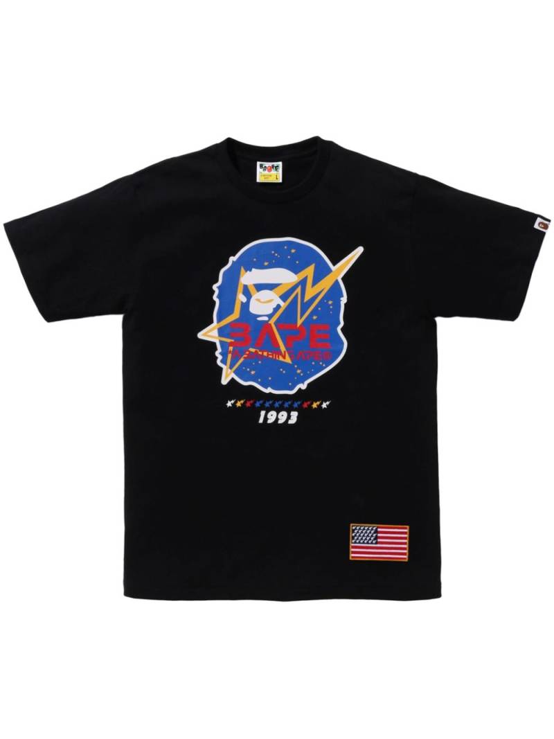 A BATHING APE® logo-print T-shirt - Black von A BATHING APE®