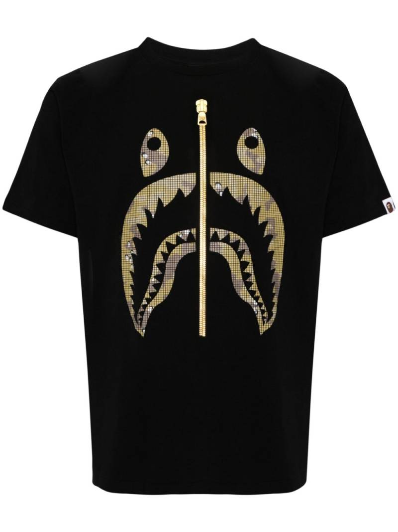 A BATHING APE® logo print T-shirt - Black von A BATHING APE®