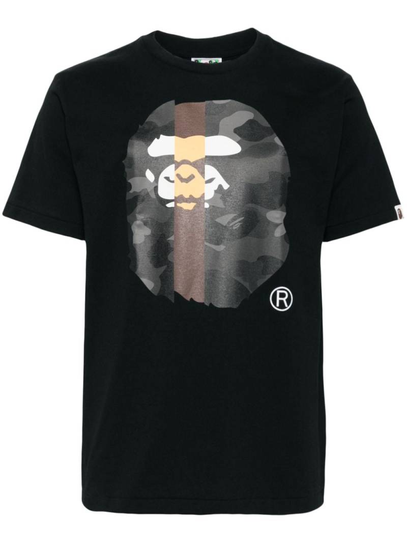 A BATHING APE® logo print T-shirt - Black von A BATHING APE®