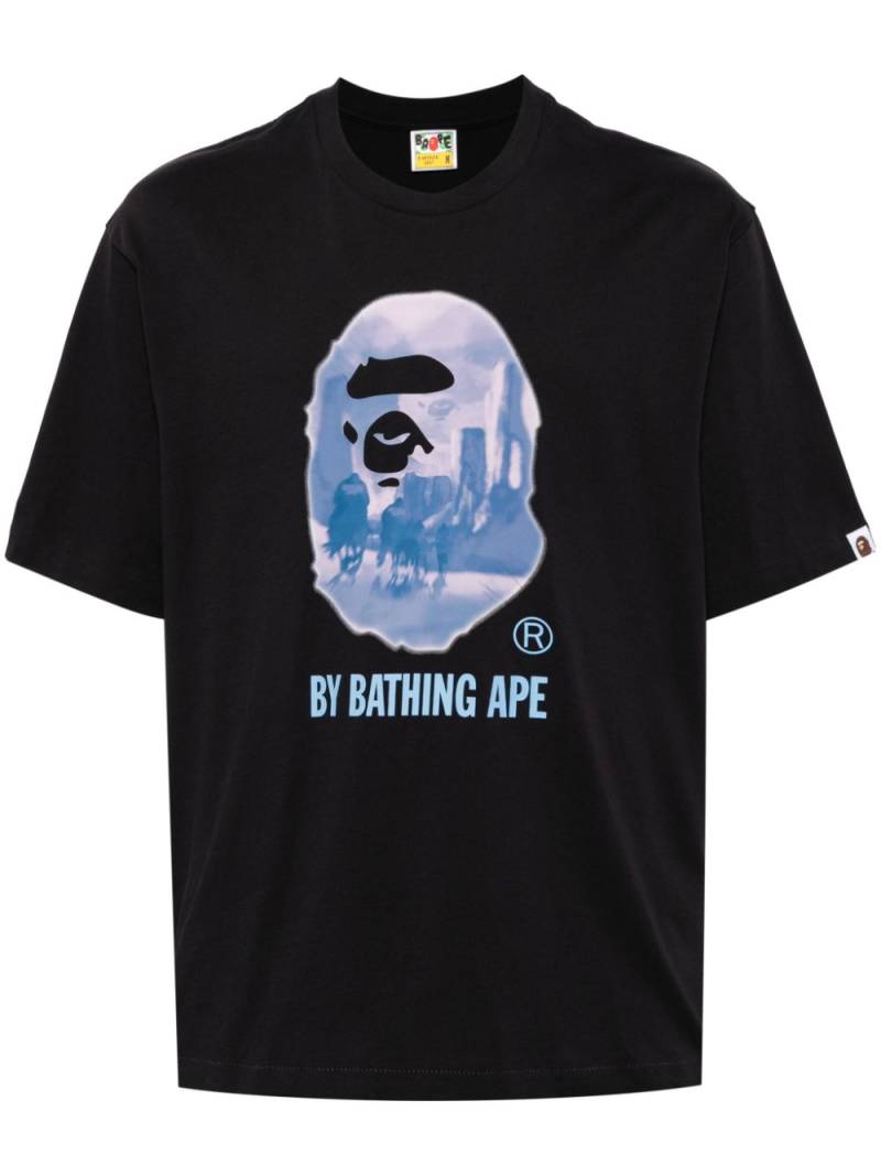 A BATHING APE® logo print T-shirt - Black von A BATHING APE®