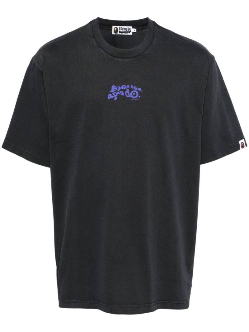 A BATHING APE® logo-print T-shirt - Grey von A BATHING APE®