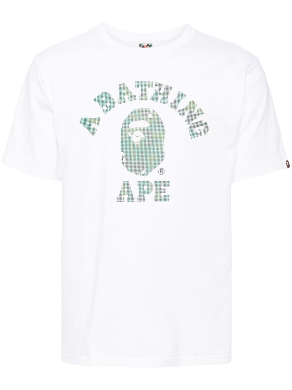 A BATHING APE® logo print T-shirt - White von A BATHING APE®