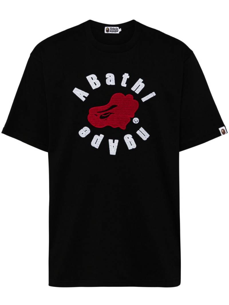 A BATHING APE® logo-print cotton T-shirt - Black von A BATHING APE®