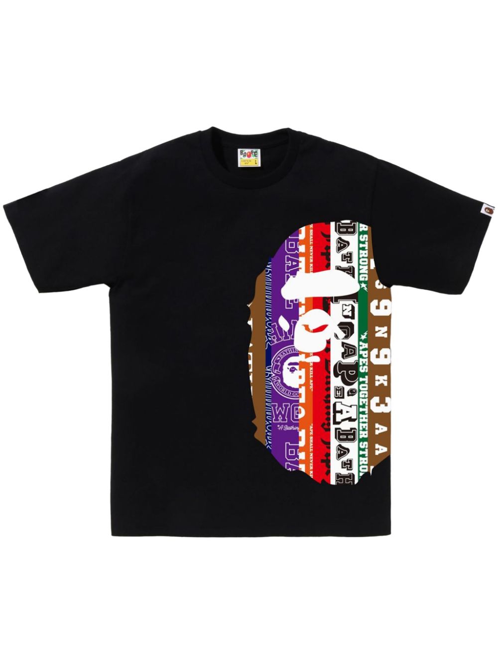 A BATHING APE® logo-print cotton T-shirt - Black von A BATHING APE®