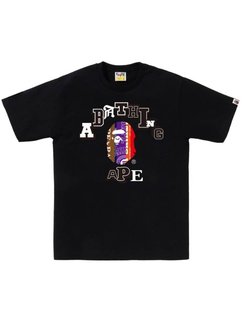 A BATHING APE® logo-print cotton T-shirt - Black von A BATHING APE®