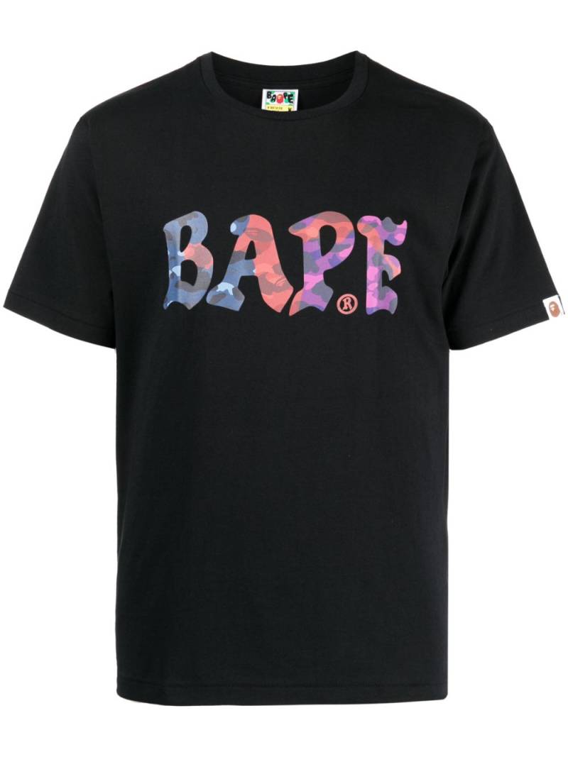 A BATHING APE® logo-print cotton T-shirt - Black von A BATHING APE®