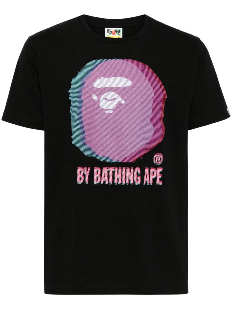 A BATHING APE® logo-print cotton T-shirt - Black von A BATHING APE®