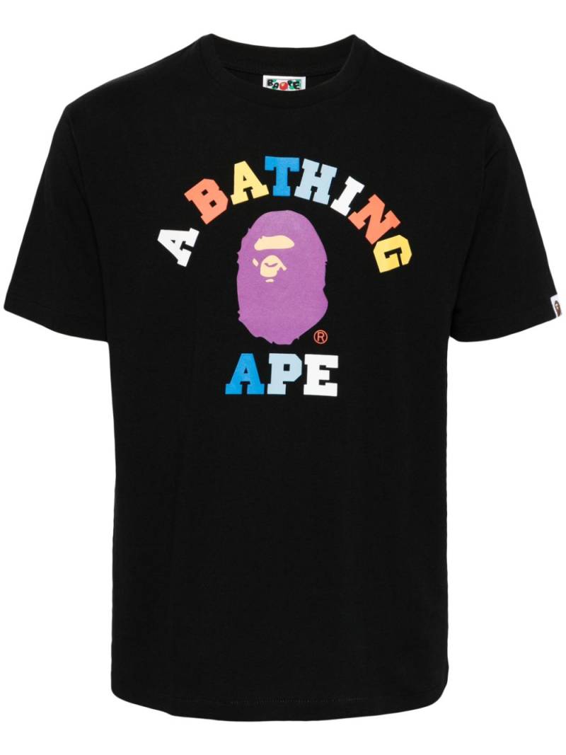 A BATHING APE® logo-print cotton T-shirt - Black von A BATHING APE®