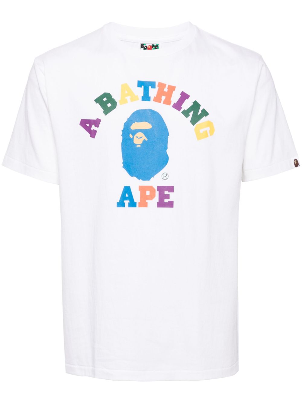 A BATHING APE® logo-print cotton T-shirt - White von A BATHING APE®