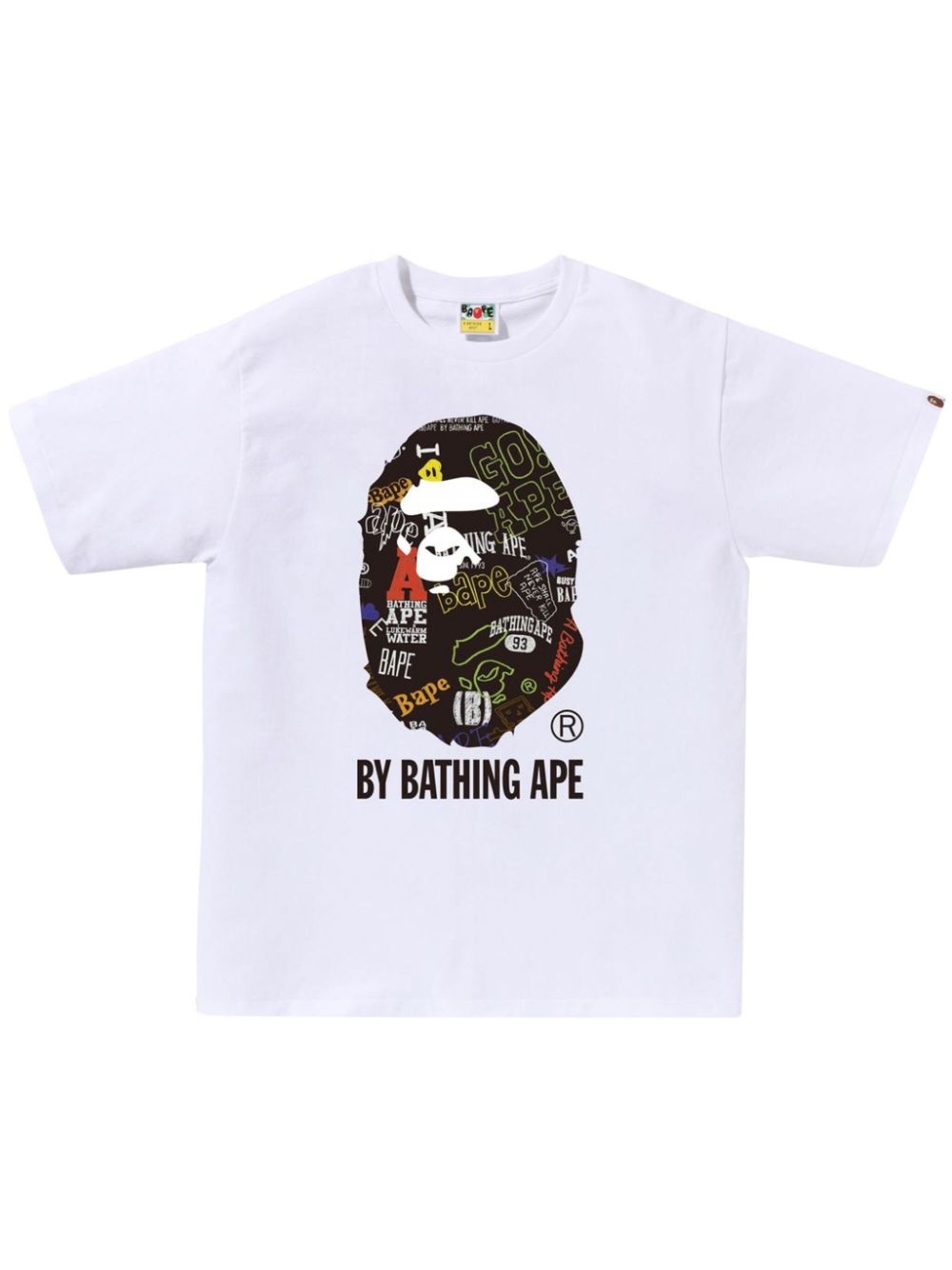 A BATHING APE® logo-print cotton T-shirt - White von A BATHING APE®