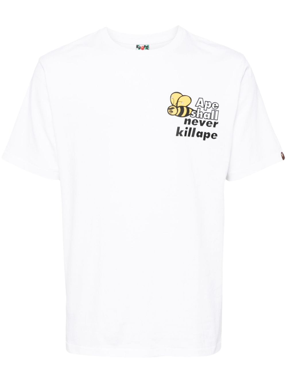 A BATHING APE® logo-print cotton T-shirt - White von A BATHING APE®