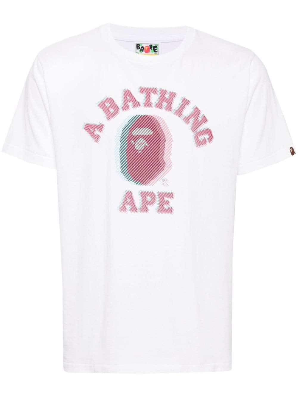 A BATHING APE® logo-print cotton T-shirt - White von A BATHING APE®