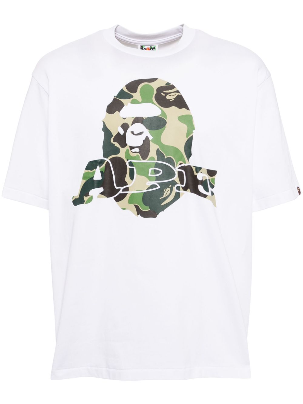 A BATHING APE® logo-print cotton T-shirt - White von A BATHING APE®