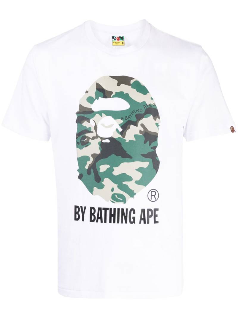 A BATHING APE® logo-print cotton T-shirt - White von A BATHING APE®