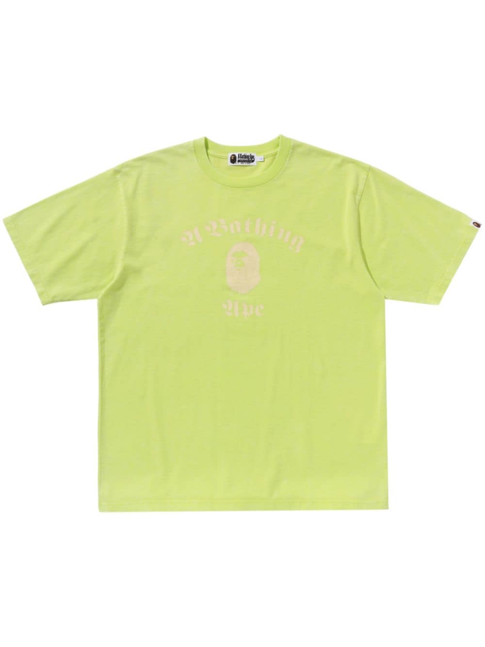 A BATHING APE® logo-print cotton T-shirt - Yellow von A BATHING APE®