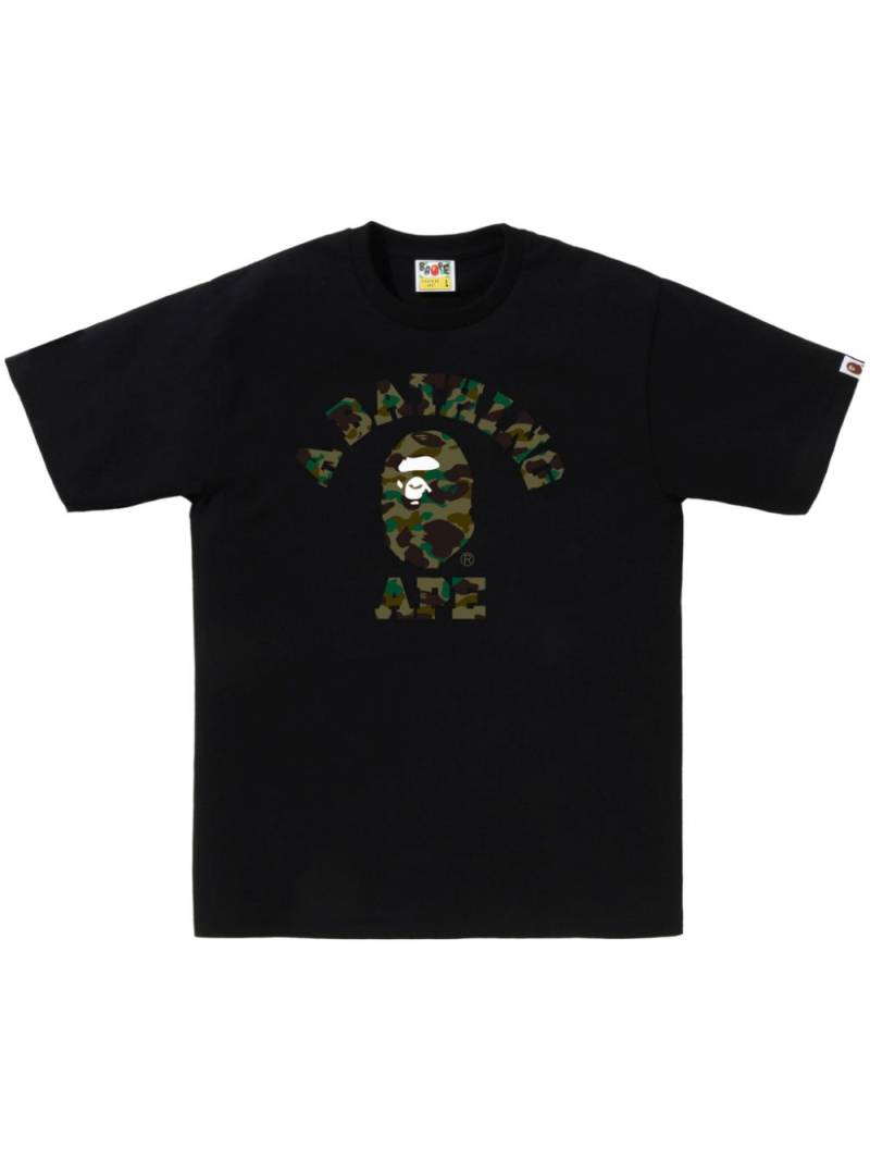 A BATHING APE® logo-print cotton t-shirt - Black von A BATHING APE®