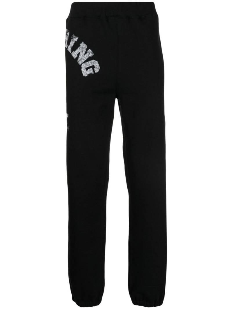 A BATHING APE® logo-print jersey track pants - Black von A BATHING APE®