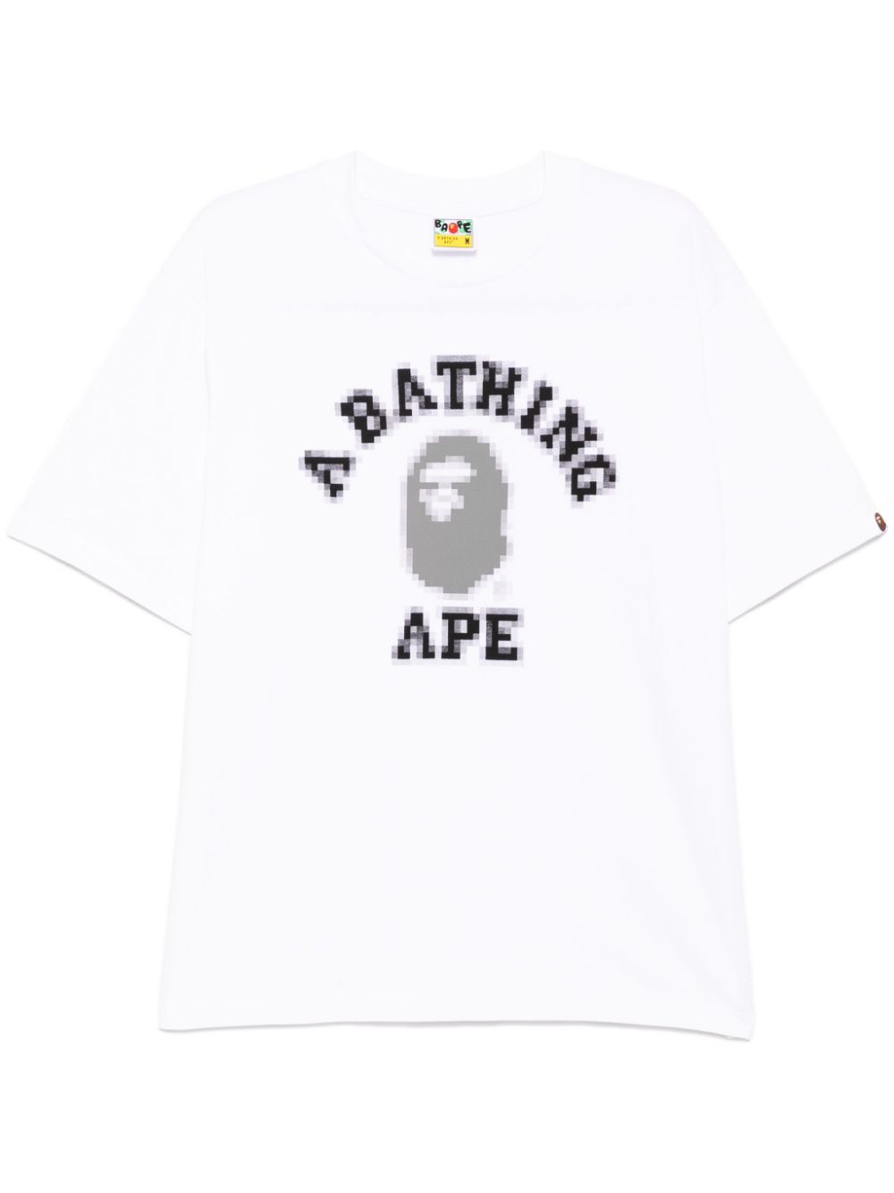 A BATHING APE® logo printed T-shirt - White von A BATHING APE®