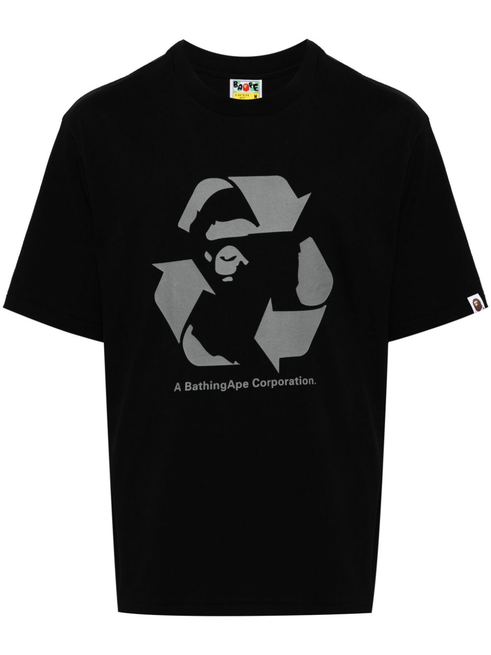 A BATHING APE® logo-printed cotton T-shirt - Black von A BATHING APE®