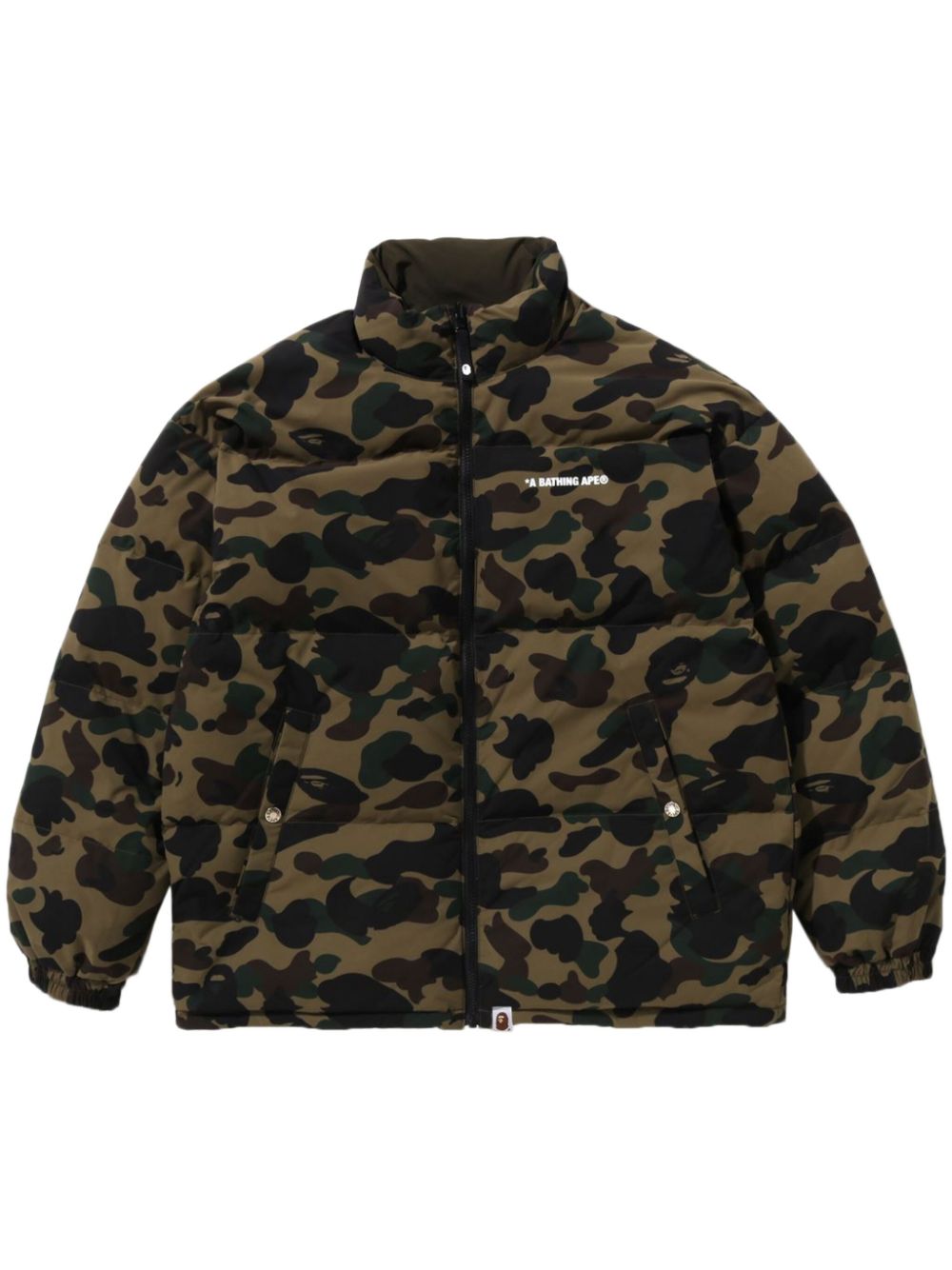 A BATHING APE® reversible padded jacket - Green von A BATHING APE®