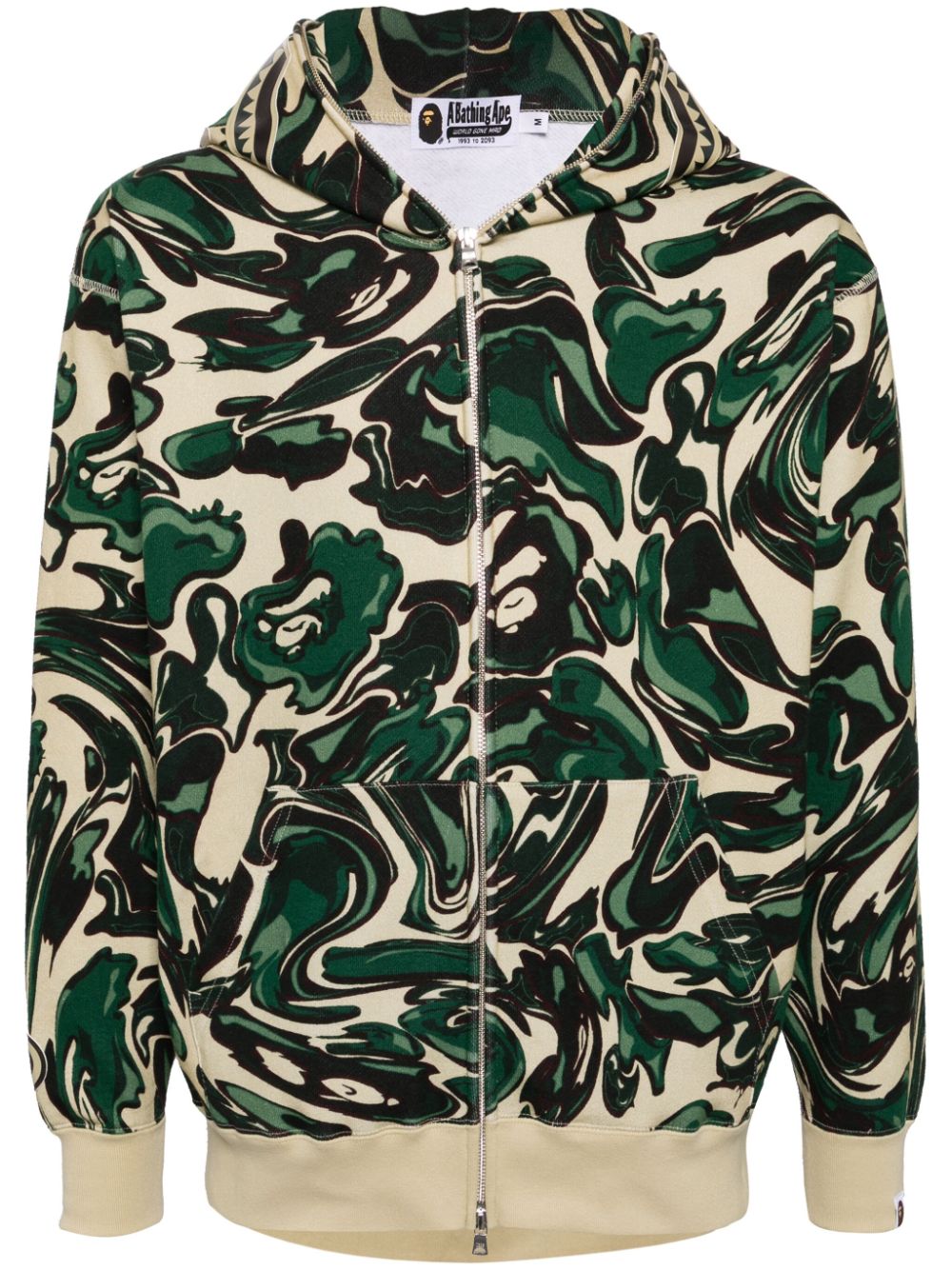 A BATHING APE® graphic-print hooded jacket - Neutrals von A BATHING APE®